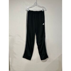 Adidas Women’s Medium Black 3-Stripes Track Pants Straight Leg Joggers